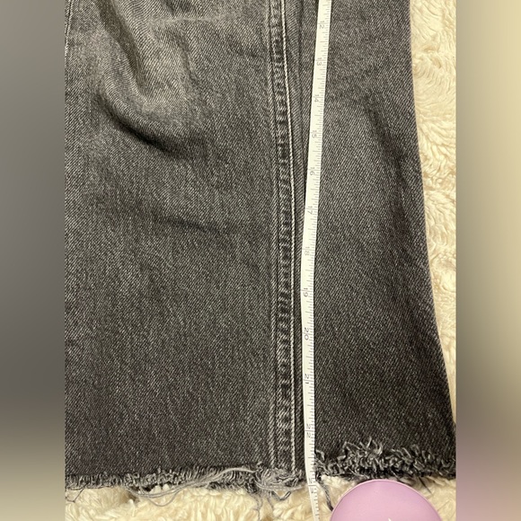 AGOLDE X ARITZIA TALULA High Rise Taper Jeans in Faded Black - Size US 25 - Picture 16 of 16
